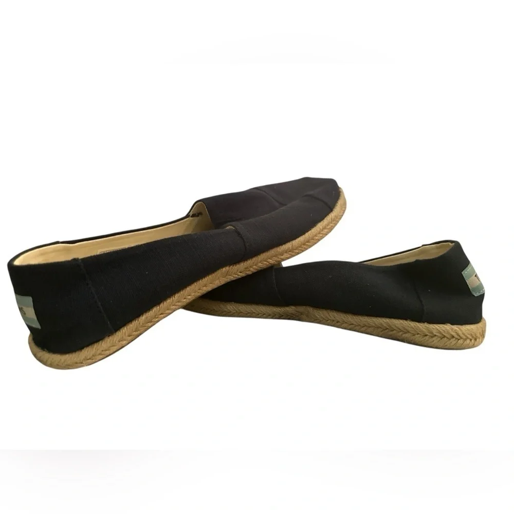 TOMS Dark Blue Alpargata Rope Canvas Espadrille size 9